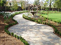 Landscaped Paver Walkway