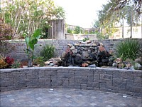 Retaining Wall Fountain